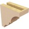Ekena Millwork 3"W x 6"D x 6"H Classic Asheboro Rough Cedar Woodgrain TimberThane Corbel, Primed Tan CORUR03X06X06ASHRCPR - alternate 3